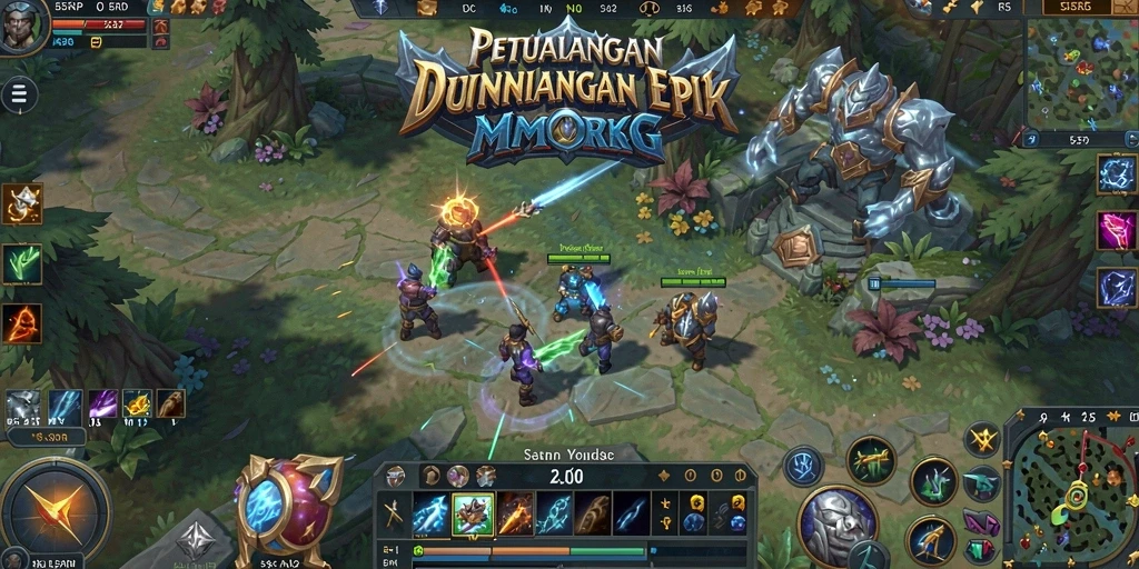 Tampilan gameplay seru dalam dunia MMORPG 55RP dengan banyak petualangan.