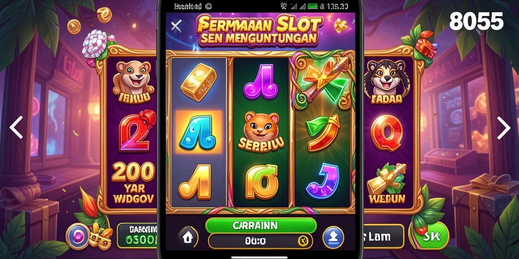 Tampilan gameplay yang menarik dan mengasyikkan dari 8055.