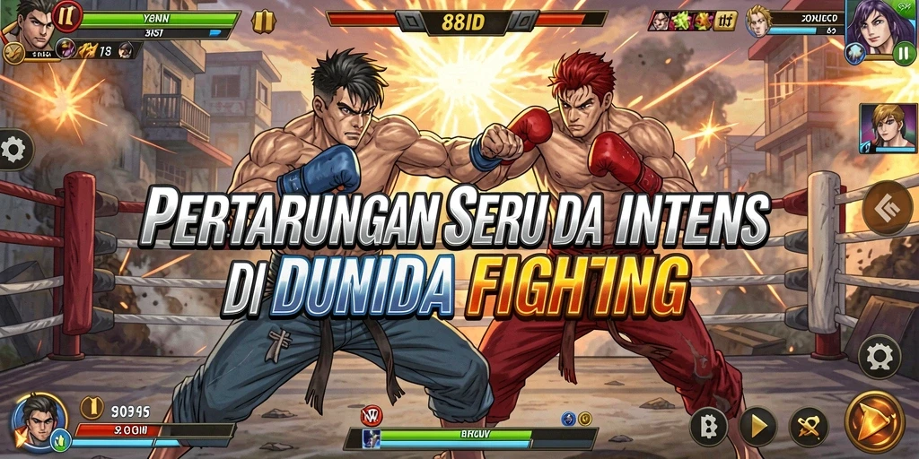 Tangkapan layar menunjukkan momen intens dalam pertarungan 88ID.