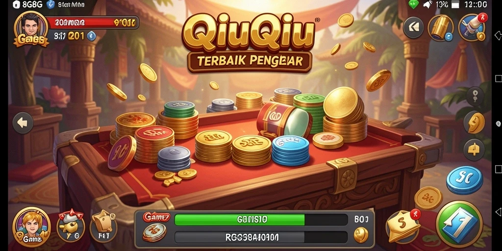 Menampilkan gameplay seru dari permainan QiuQiu 8G8G.