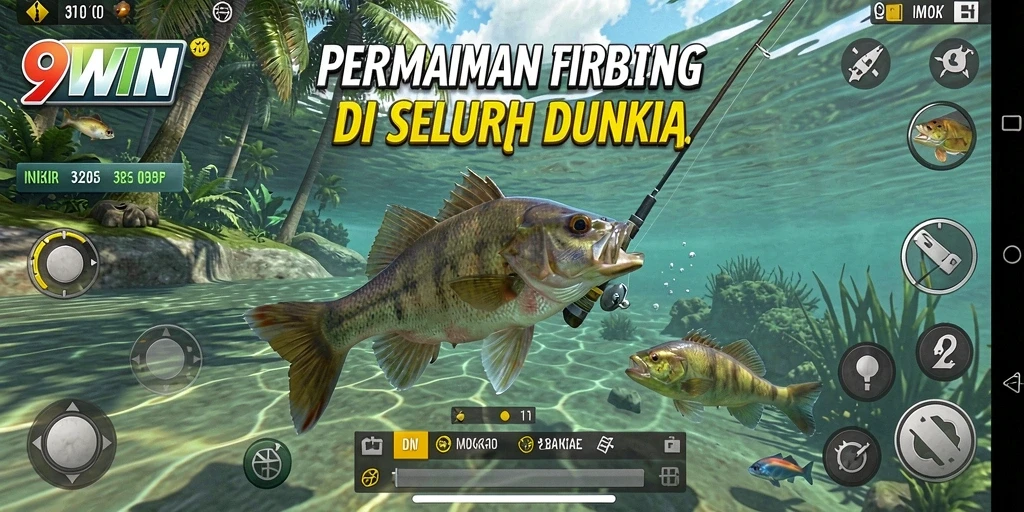 Tampilan gameplay yang seru dan menakjubkan di <strong>9WIN</strong> saat memancing.