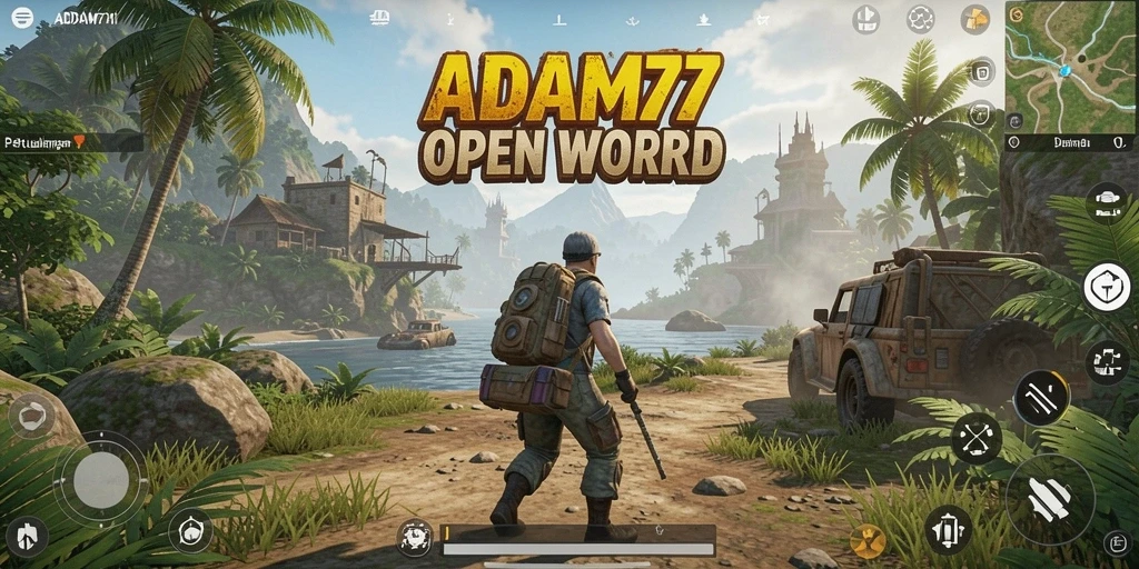 Tampilan menakjubkan dari dunia terbuka ADAM77.