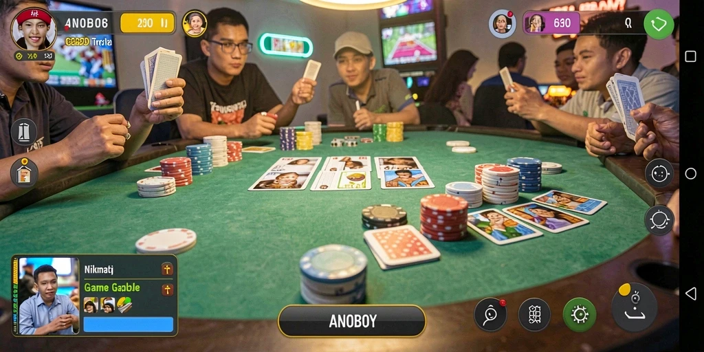 Tampilan gameplay seru ANOBOY yang mengasyikkan.