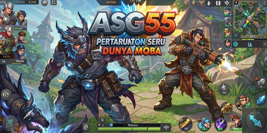 Tampilan gameplay seru dan strategis dalam ASG55.