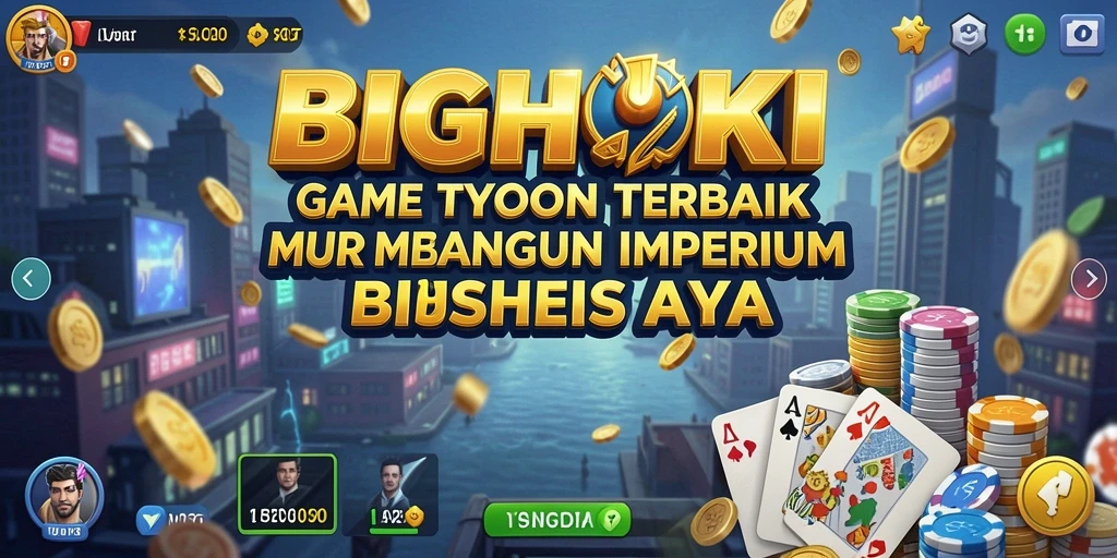 Tampilan gameplay BIGHOKI yang menarik dan penuh strategi Tycoon.