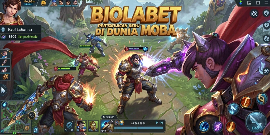 Screenshot menampilkan momen pertarungan intens dalam BIOLABET.