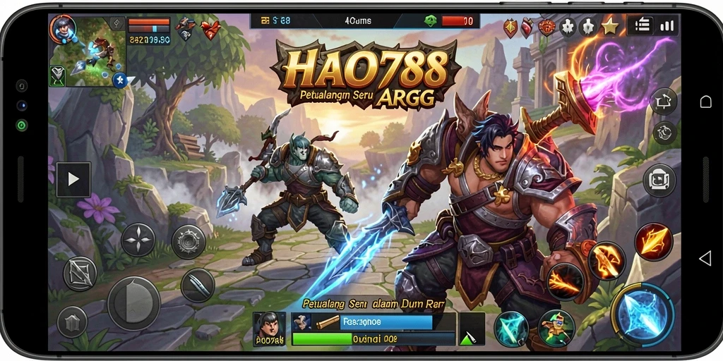 Screenshot gameplay menunjukkan aksi seru dalam HAO788, dengan pertarungan epik dan visual yang menakjubkan.