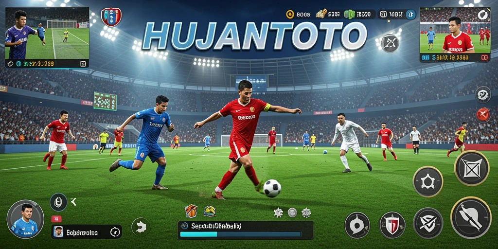 Tampilan gameplay yang mendebarkan di HUJANTOTO.