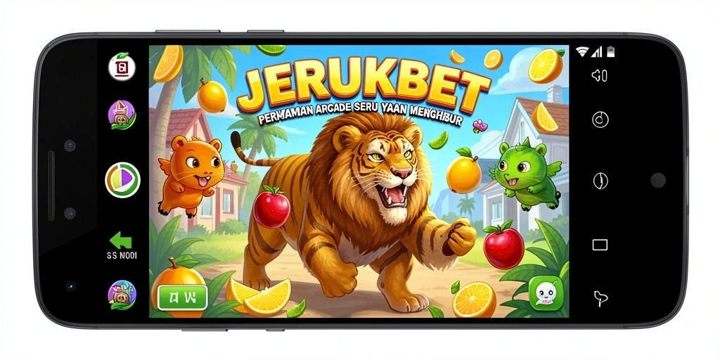 Tampilan gameplay menarik JERUKBET pada saat bermain.