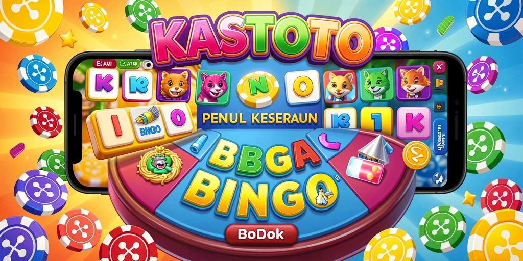 Tampilan gameplay KASTOTO yang menyenangkan saat memutar angka Bingo.