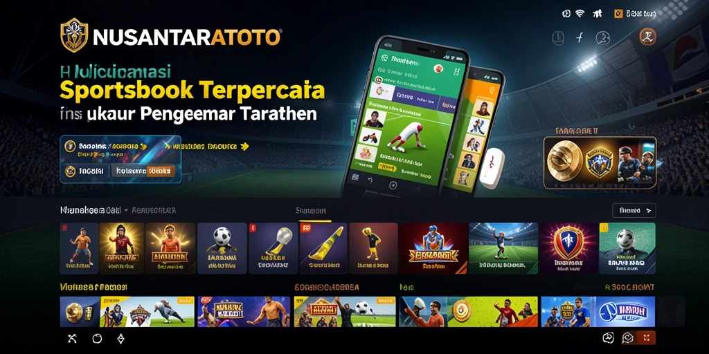Screenshot gameplay NUSANTARATOTO yang menunjukkan fitur taruhan olahraga.