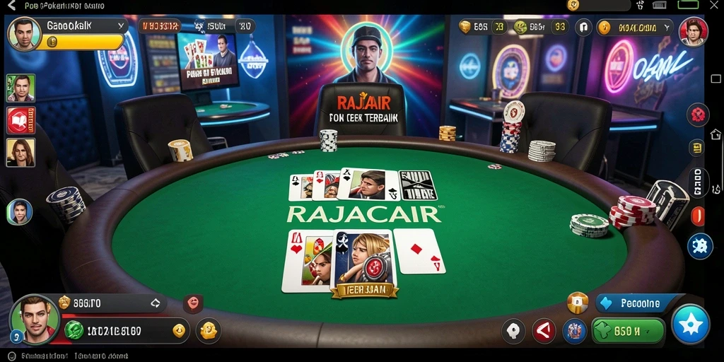 Gameplay Poker yang menegangkan dan seru di RAJACAIR.