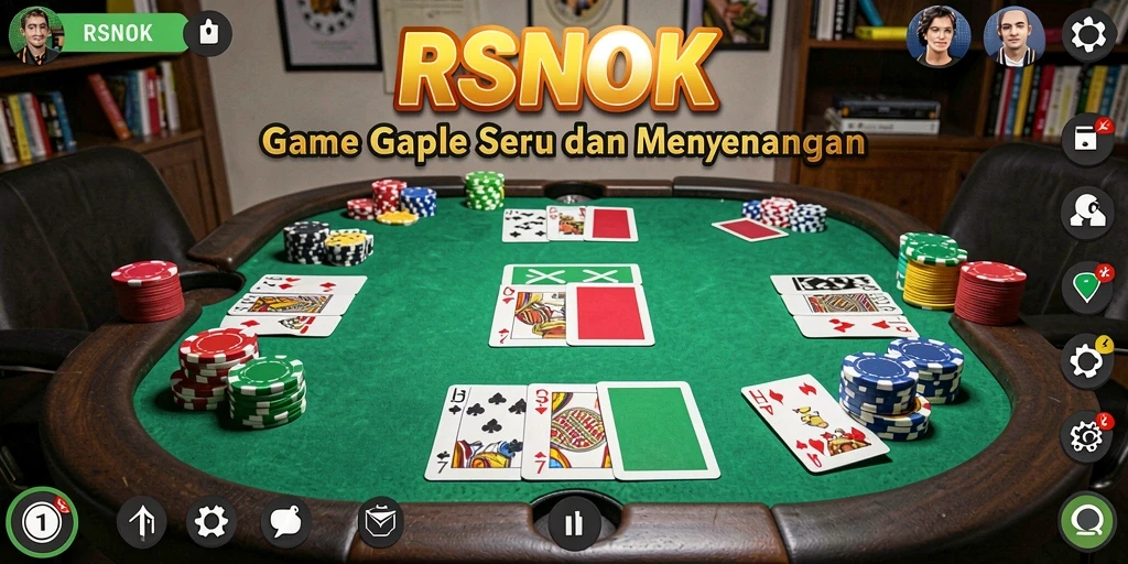 Tampilan gameplay seru Gaple di RSNOK.