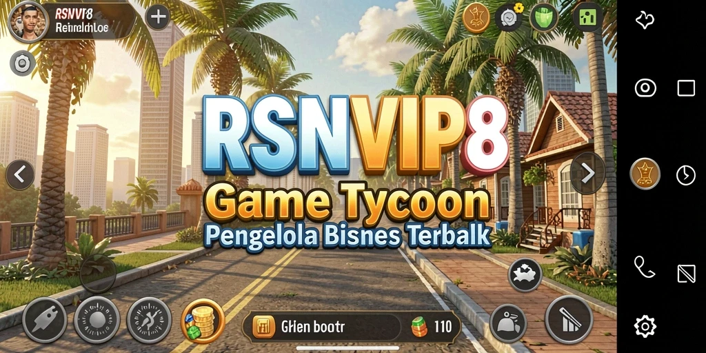 Tampilan gameplay seru dan strategi dalam mengelola bisnis Tycoon.