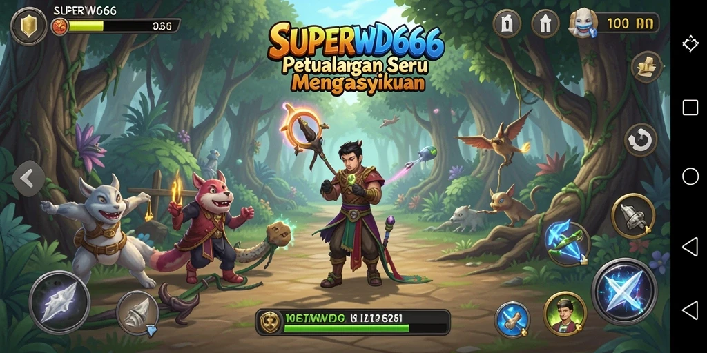 Gameplay menarik dari SUPERWD666 yang menampilkan aksi petualangan.
