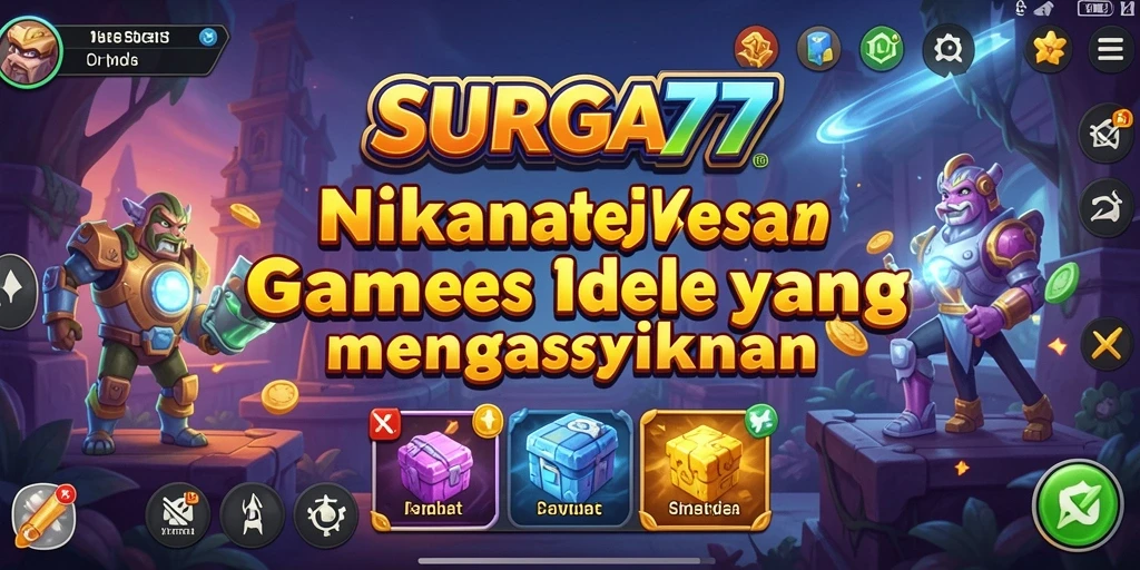 Tampilan gameplay SURGA77 yang menampilkan fitur Idle yang seru.
