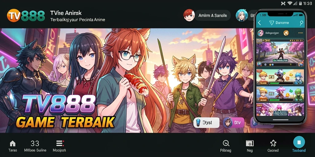 Tampilan seru gameplay Anime di TV888 yang memikat dan penuh aksi.