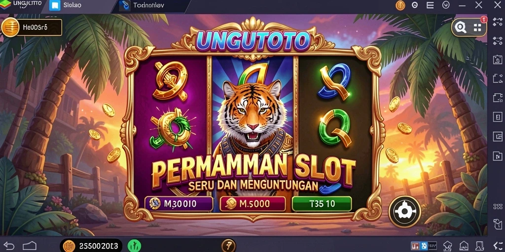 Tampilan gameplay menarik dari UNGUTOTO dengan tema slot yang beragam.
