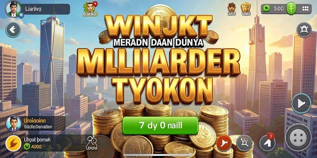 Screenshot gameplay WINJKT menampilkan manajemen bisnis yang seru dan strategis.